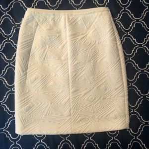 1 by O’2nd quilted winter white skirt size 2